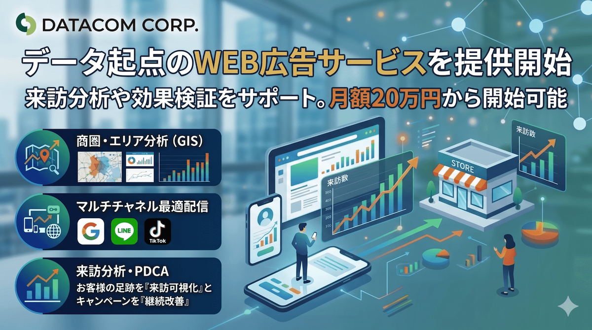 データ起点のWEB広告サービスを提供開始！