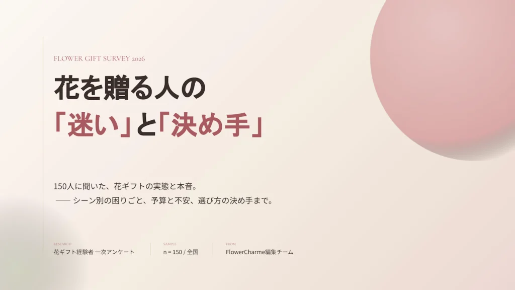 花ギフト 不安 調査