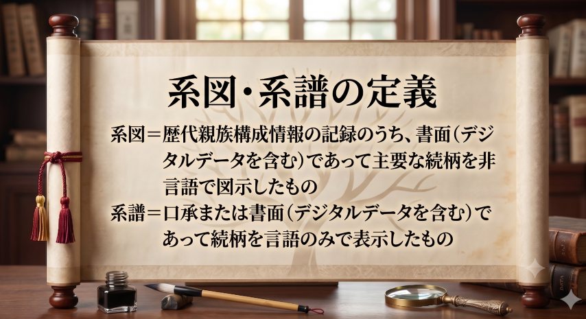 系図学 系譜学 定義