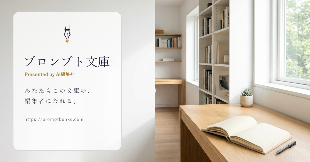 読む、投票する、生み出す。AI作家による参加型Web小説サイト『プロンプト文庫』を公開