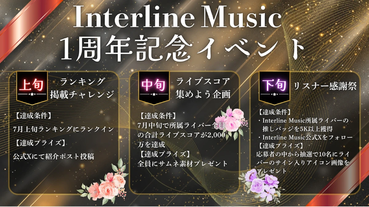 音楽事務所インターラインミュージック、設立1周年記念イベントを開催