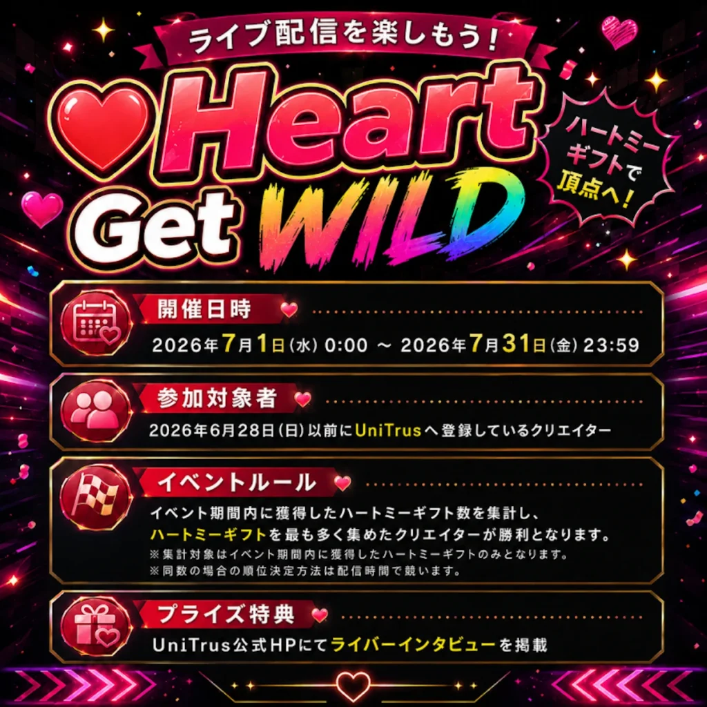 ユニトラス Heart Get WILD