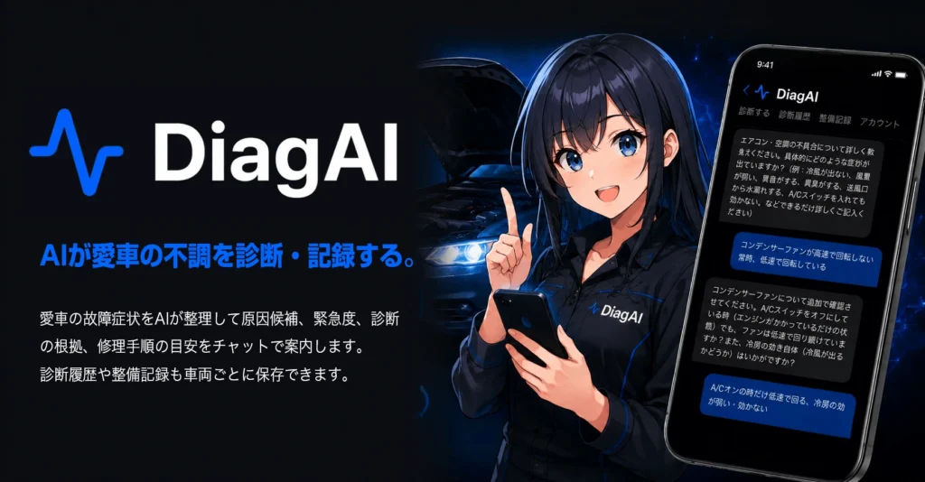 DiagAI クルマ AI故障診断
