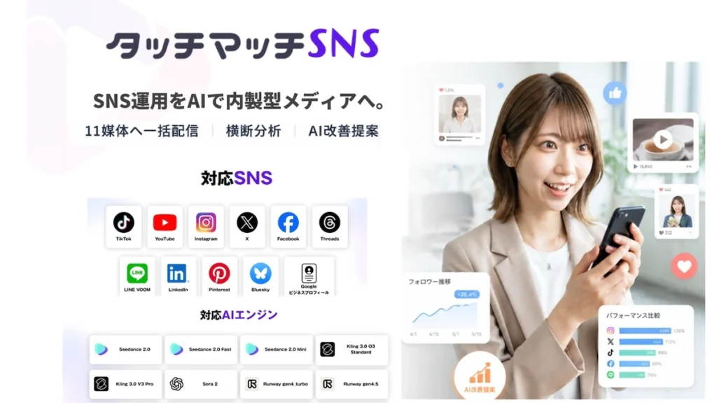 タッチマッチSNS SNS運用 AI
