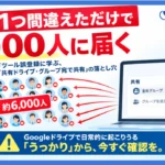 宛先ミスで6,000人に届く 共有設定の落とし穴