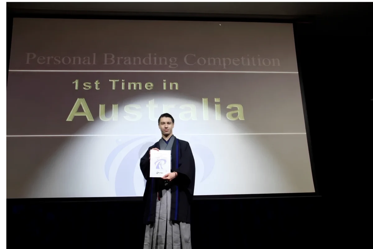 ヤマトイングリッシュ代表・ジュリアーノ熊代、豪州初開催の「Personal Branding Competition」で優勝